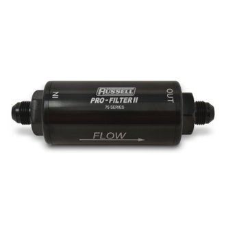 Performance ProFilter 2 Fuel Filter 6 1/4in Long 10 Micron 10AN Male In/Out - Black