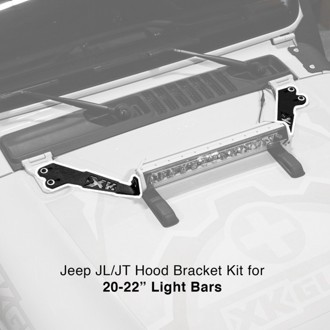 Jeep JK Hood 20In Light Bar Bracket Kit