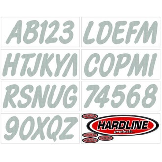 Boat Lettering Registration Kit 3 in. - 400 Silver Solid