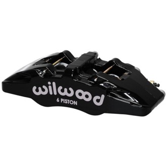 Wilwood Caliper-Forged Dynapro 6 5.25in Mount-Red-R/H 1.62/1.38in/1.38in Pistons .81in Disc
