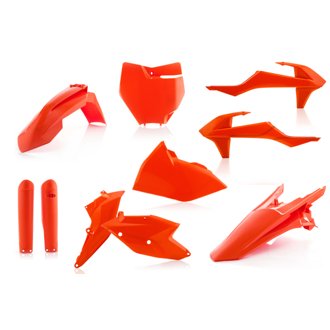 16-18 KTM 125-450 SX/ SX-F/ XC-F /XC Full Plastic Kit - 16 Orange