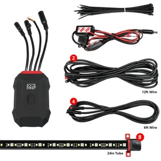 Rgbw Addressable Led Underglow Kits Standard Xkalpha App Controlled