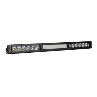 18 In LED Light Bar Single Row Straight Clear Combo Each Stage Series