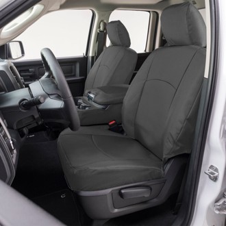 14-18 Chevrolet Silverado Endura PrecisionFit Front Row Seat Covers - Charcoal/Charcoal