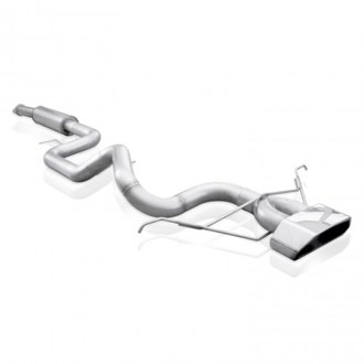 2013-18 Ford Focus ST 3in Catback Vintage Round Muffler Wide Tip