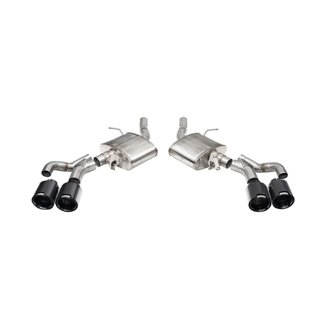 Corsa 22-25 Caddy CT5-V Blackwing 3in Axle-Back - Act. Exh. - Dual Rear Exit - Twin 4.5in Blk CF Tip