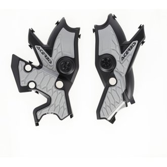 19+ Yamaha Tenere 700 Frame Guards- X-Grip - Black/Silver