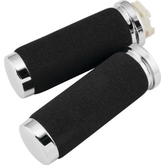 Bikers Choice 81-17 Big Twin 81-22 XL With Dual Cable Black Cushion Grips With Sleeve Pr