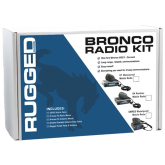 Ford Bronco Two-Way GMRS Mobile Radio Kit 25 Watt - GMR25 Waterproof