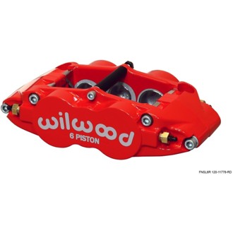 Wilwood Caliper-Narrow Superlite 6R-RH - Red 1.62/1.12/1.12in Pistons 1.25in Disc