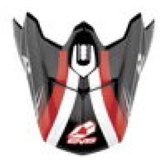 EVS T3 Works Visor - Black/White/Red