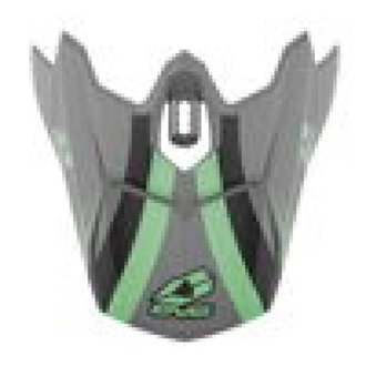 EVS T3 Works Visor - Matte Grey/Green/Black