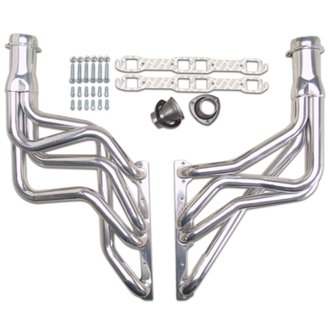 HD Silver Long-Tube EO Headers For 67-81 Camaro 283-400 No A.I.R.