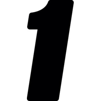 Dirt Digits 3pk 4 in. - High Gloss Number 1 - Black