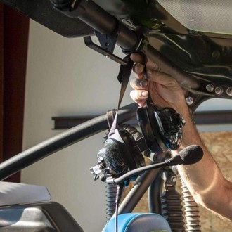Dual Headset Hanger with Bar Mount 1.50 Inches Tube Diameter