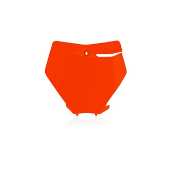19-22 KTM 125-450 XC/ SX/ SX-F/ XC-F/ XC-tpi Front Number Plate - 16 Orange