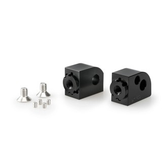 Adaptor Adjustable Passenger Footpeg Black