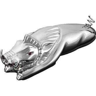 Wild Boar Fender Ornament Chrome