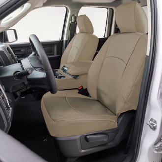 04-06 Acura MDX Endura PrecisionFit Custom Front Row Seat Covers - Tan/Tan