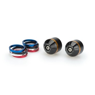 Short Bar End Weights With Rim Black