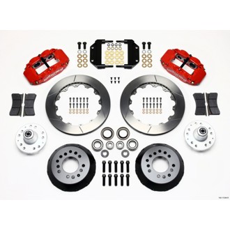 Wilwood Narrow Superlite 6R Front Hub Kit 12.88in Red Magnum Force Drop Spindle
