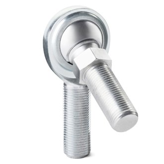 C Series 2-Pc Rod End - Male/Left Hand - .625in Bore x 3/4-16 w/Stud - Carbon Steel
