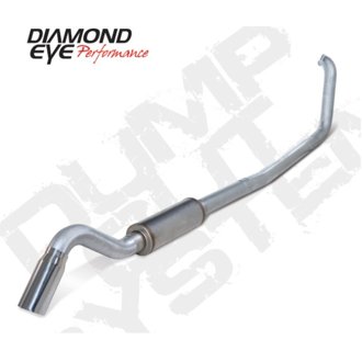 Diamond Eye KIT 4in Turbo Back SGL AL: TURN DOWN 00-03 FORD 7.3L F250/F350