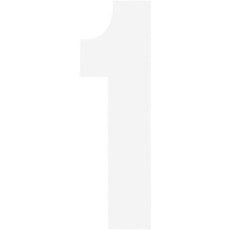 FX 2015 NUMBERS STANDARD 6" WHITE 1