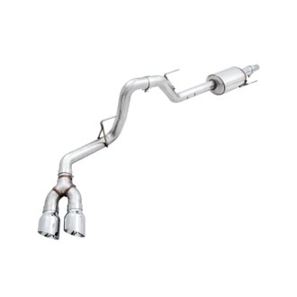 AWE 0FG Single Exit Exhaust for '15-'20 F-150 - 4.5" Chrome Tips