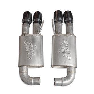 18-21 Mustang GT Axle Back Redline Exhaust - Black Tips