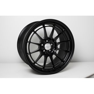 NT03+M 18x9.5 5x100 40mm Offset Black Wheel (Min Order Qty 40