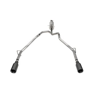 Corsa 25-26 Ram 2.5in Stainless Steel Sport Cat-back, Dual Rear Exit 5.0in Gunmetal Tip