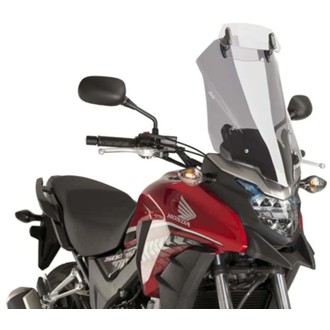 Touring Windshield With Visor Smoke