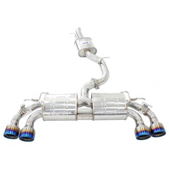 2022+ Volkswagen Golf R MK8 76mm R400 Valved Cat Back Exhaust Rolled TI Tips