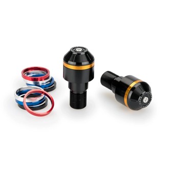 Short Bar End Weights With Rim Black