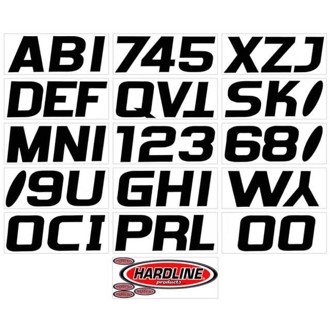 Boat Lettering Registration Kit 3 in. - 700 Solid Black