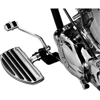 Iso Conversion Floorboards For Driver Or Passenger With Splined Bracket Chrome