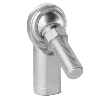 C Series 2-Pc Rod End - Female/Left Hand - .625in Bore x 5/8-18 w/Stud - Carbon Steel