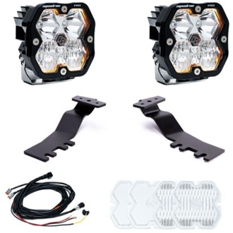 2024+ Toyota Tacoma Squadron Pro 2.0 A-Pillar Kit (Driving/Combo) - Clear