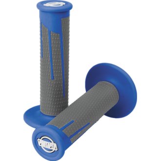 Full Diamond Clamp-On Grips - Blue/Dark Gray