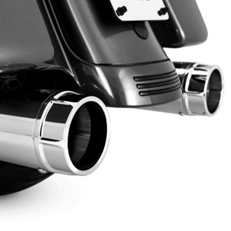 HD Touring 95-16 Torquer 450 Chrome Slip-On Exhaust