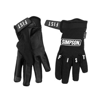Simpson/Fist Motorcycle Gloves - Logo