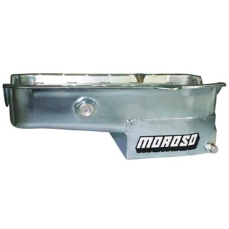 80-85 Chevrolet Small Block (w/1in Inspection Bung) Wet Sump 7qt 7.5in Steel Oil Pan