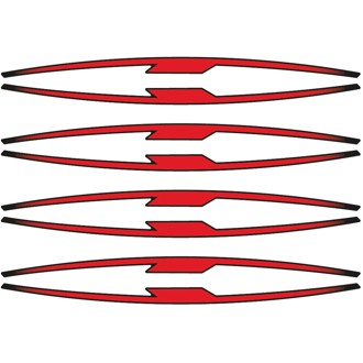 Rim Strips Performance Red