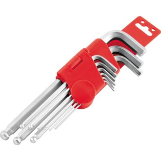 9-pc Ball End Short Wrench Set - Metric