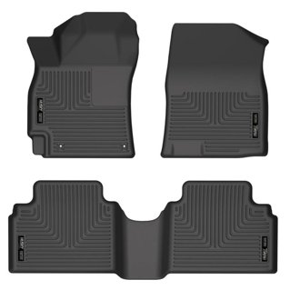 21-23 Hyundai Elantra WeatherBeater Front & 2nd Seat Floor Liners - Black