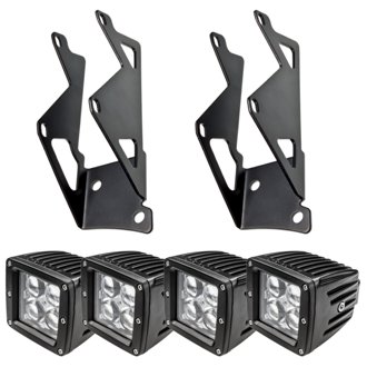 Oracle Jeep Jk Dual Mounting Pillar Brackets/Lights Combo