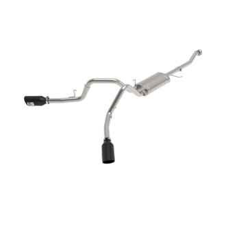 Vulcan Series 3 IN 304SS Cat-Back Exhaust System Dual Rear Side Exit w/Black T