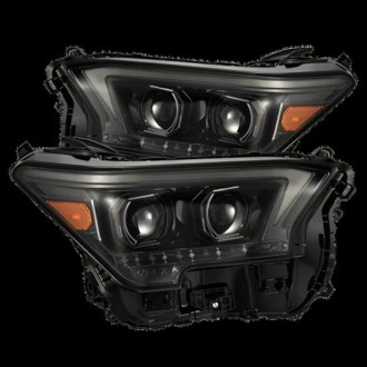 23-24 Toyota Tacoma LUXX-Series LED Proj Headlights Alpha Blk w/Actv Light & Seq. Sig + DRL
