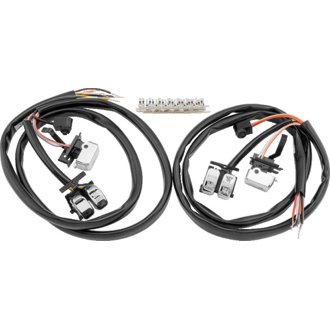 07-10 FLH FLT FXST FLST FXD XL Chrome Handlebar Switch Kit